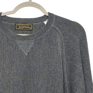 Peru Unlimited Mens Baby Alpaca Wool Blend Crewneck Sweater Grey Marled Large